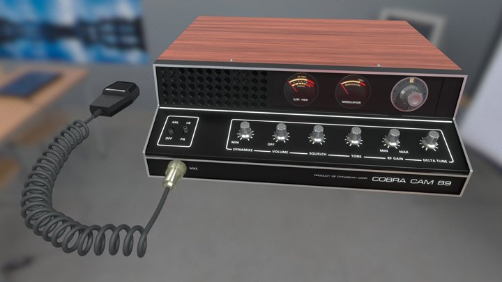 Dynascan Cobra Cam 89 CB Transceiver – Modello 3D gratuito STL
