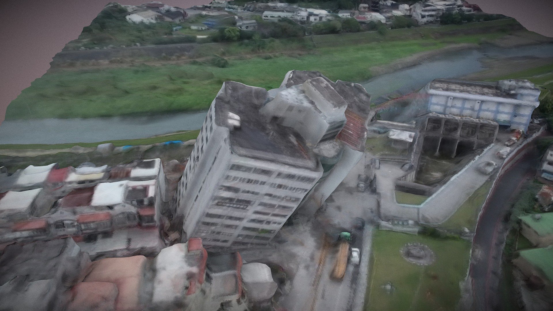 Taiwan Earthquake Buildings Near Collapse