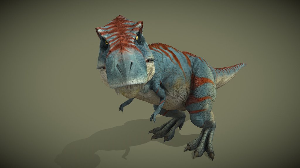 Animated 3D Tyrannosaurus Rex Dinosaur Loop