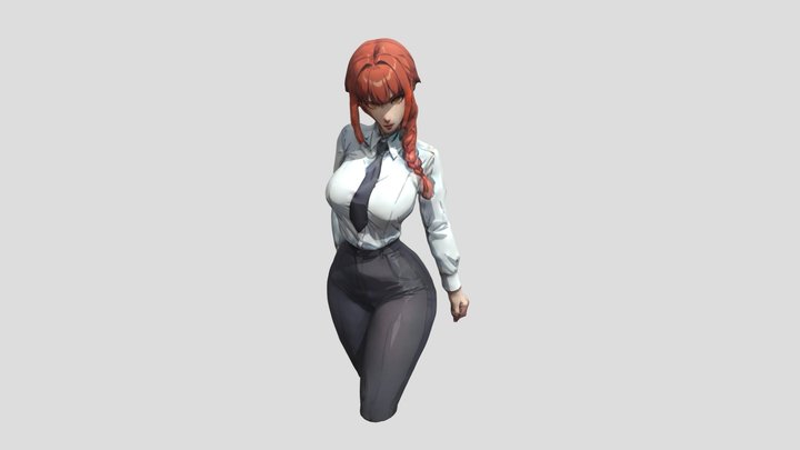 Agent Nami   sexy anime 3D Model