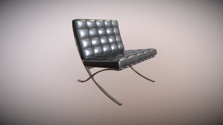 Barcelona chair 3D Model