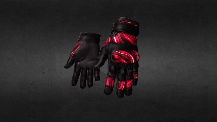 CT Gloves - Cherry Mix 3D Model