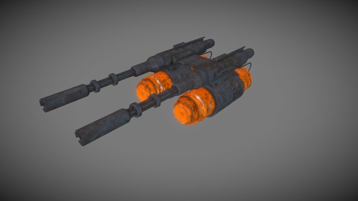 Mangler-M2 Weapon Concept 3D Model