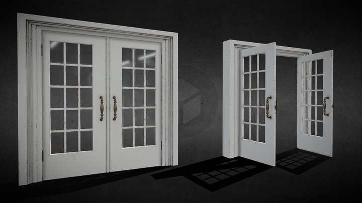 Door white wooden - 4MB – Gratis 3D-model STL