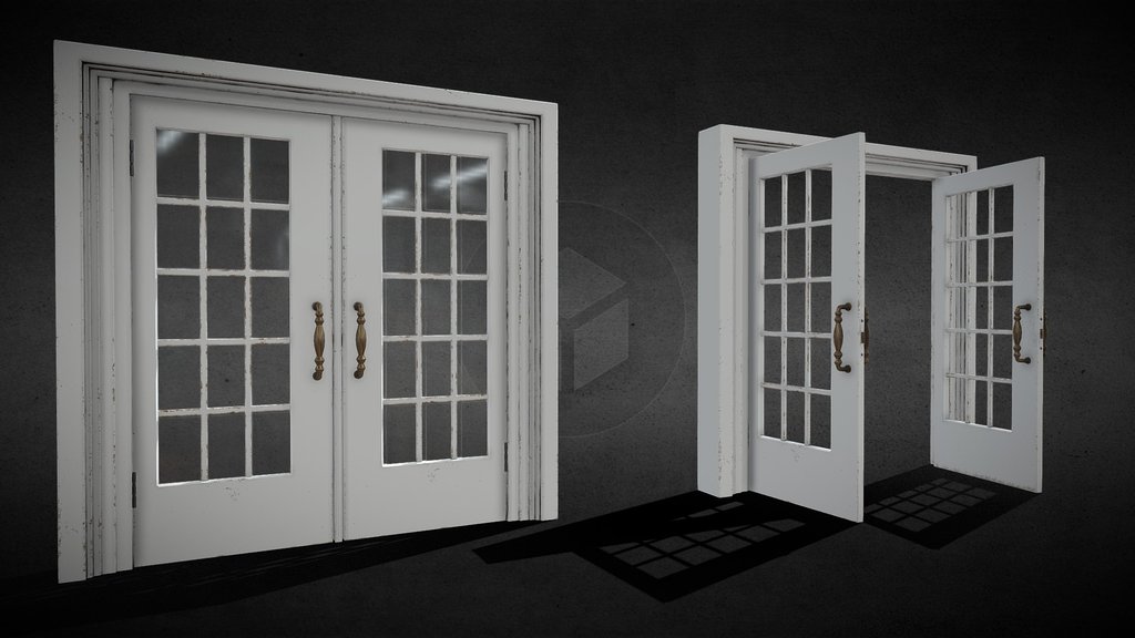 Door white wooden - 4MB