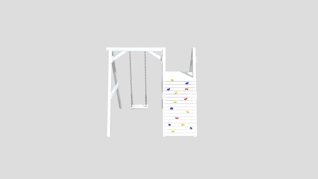 Wooden Swing Climbing Wall