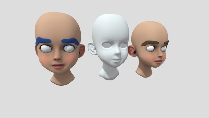 Head Base Mesh 3D Model
