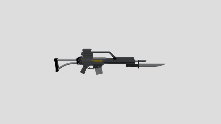 Heckochian Pattern Lasgun Drop Version 3D Model