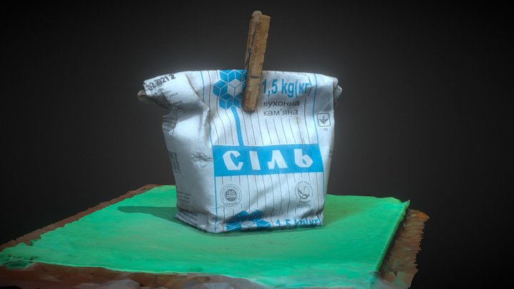 Pack of salt 3D Model