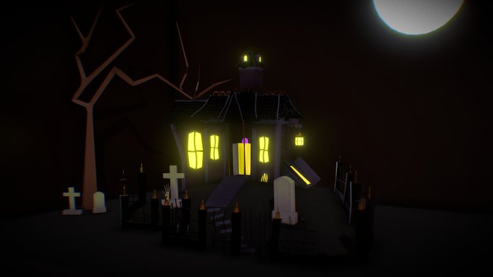 halloween house 3D Model