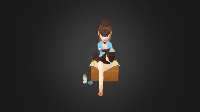 Girl-pose 3D Model