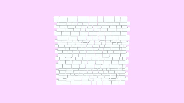 Medieval Wall 3D Model