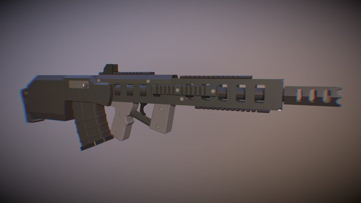 [Low - Poly] Saiga Spike 3D Model