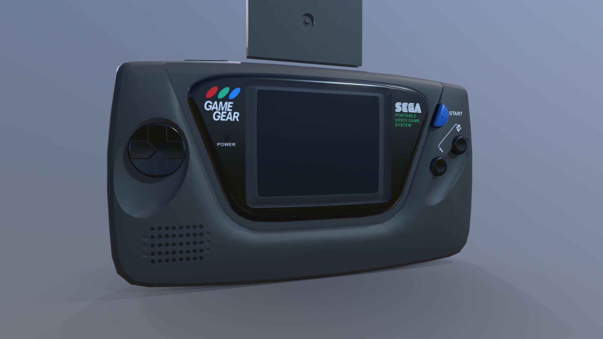 3D model Sega Game Gear - This is a 3D model of the Sega Game Gear. The 3D model is about a handheld gaming device.