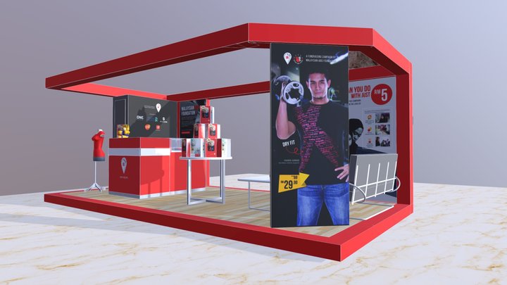 MAF booth @ Pavilion KL 2018-04 3D Model