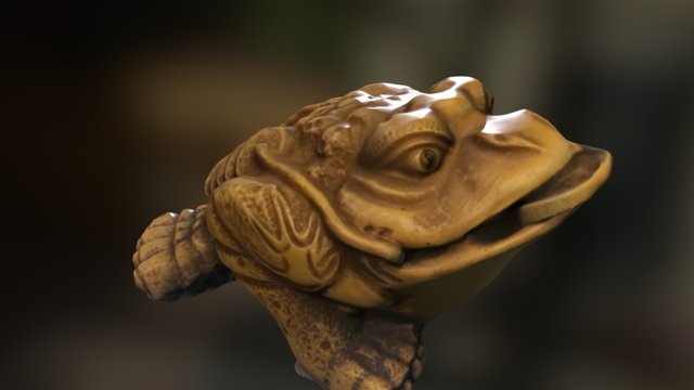 Ceramic Frog + Texture (123D Catch) 3D Model
