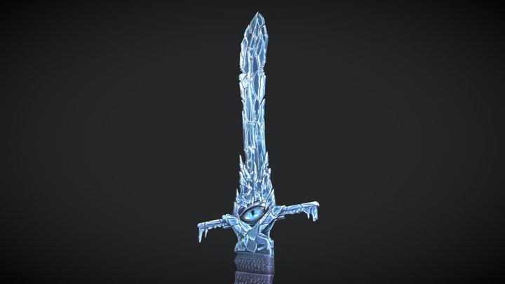 Ice Eye Sword 3D Model
