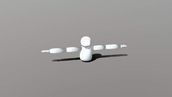 gtag fan game player model fully riged 3D Model