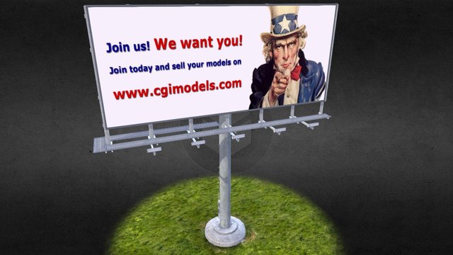 cgimodels billboard 3D Model