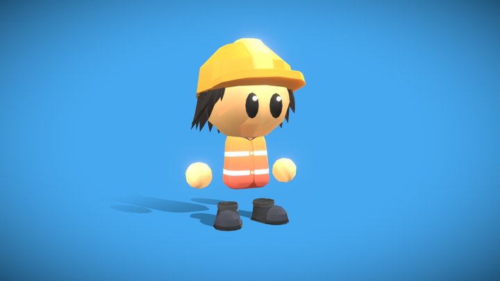 Construction Worker-[Jerry] 3D Model