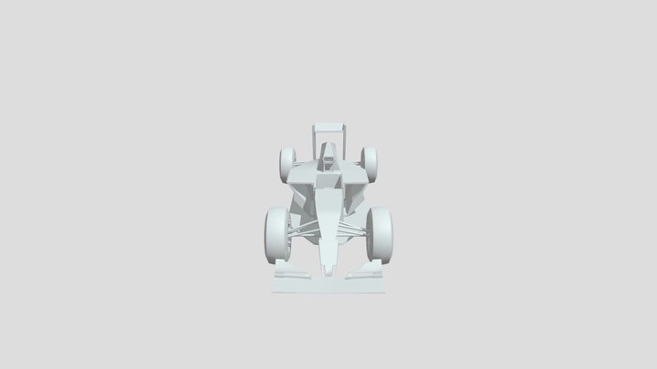 F1 Low Poly 3D Model