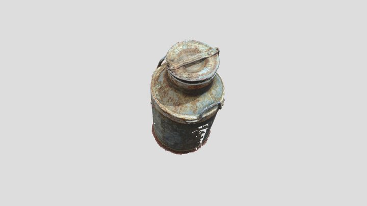 Lata de Leche Antigua 3D Model