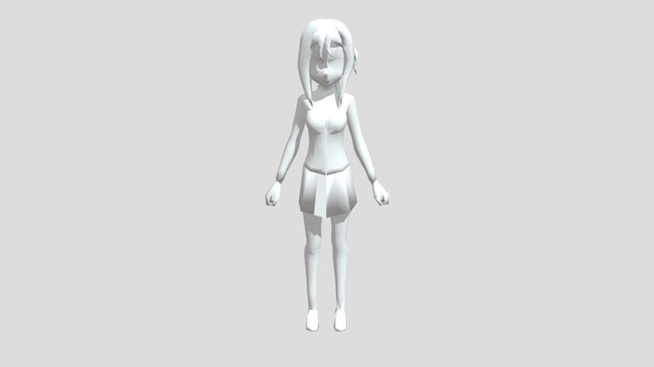 Greed Girl Character 3D Model