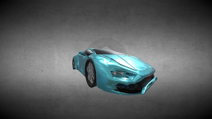 Lamborghini Huracan Low-Poly 3D Model