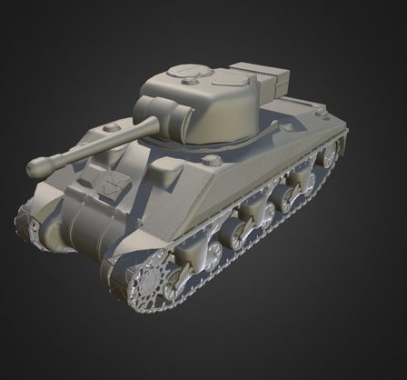M4-Sherman 3D Model