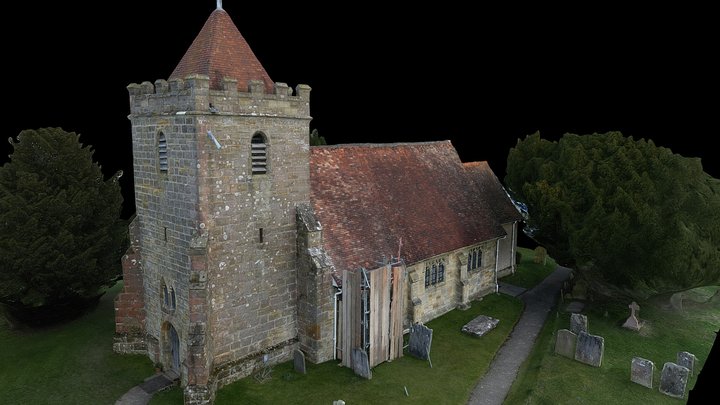St Thomas à Becket, Capel 3D Model