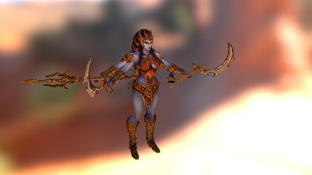 Smite - Kali HD fanart 3D Model