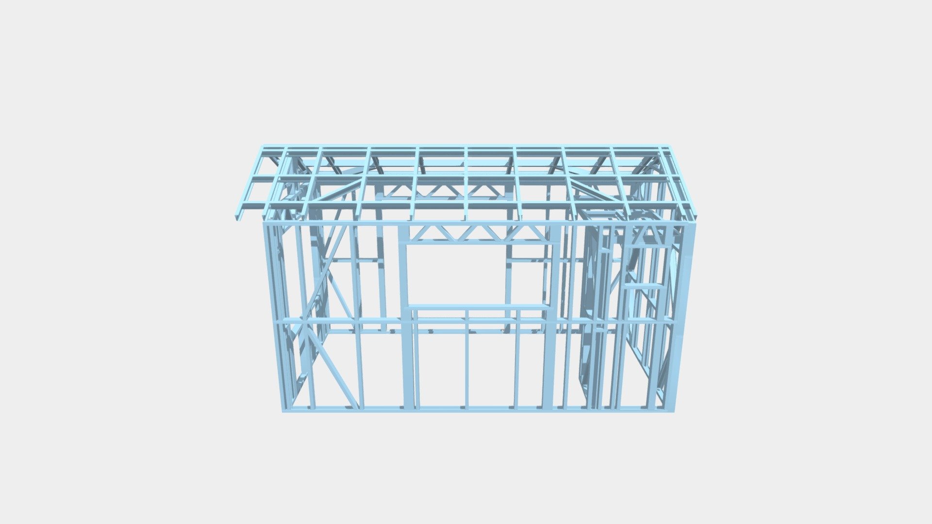 Metframe Australia - Gable 48 Tiny House Frame — Sketchfab embed 3D viewer