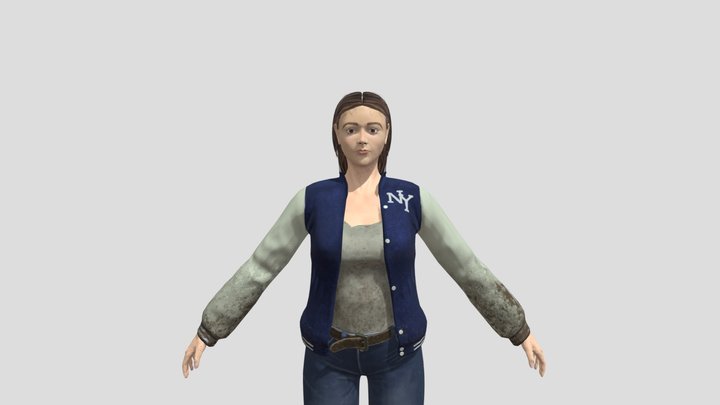 Character for a survival horror game 3D Model