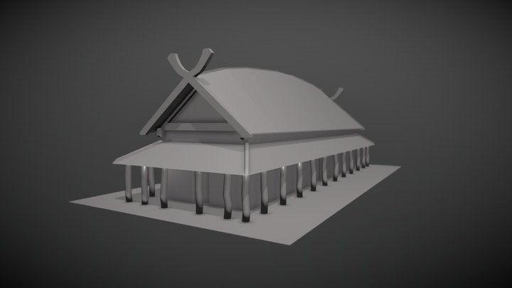 Casa Viking (Longhouse) 3D Model