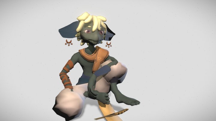 zonai sitting rig 3D Model