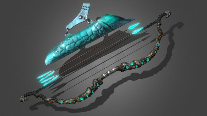 Ghostwood bow 3D Model