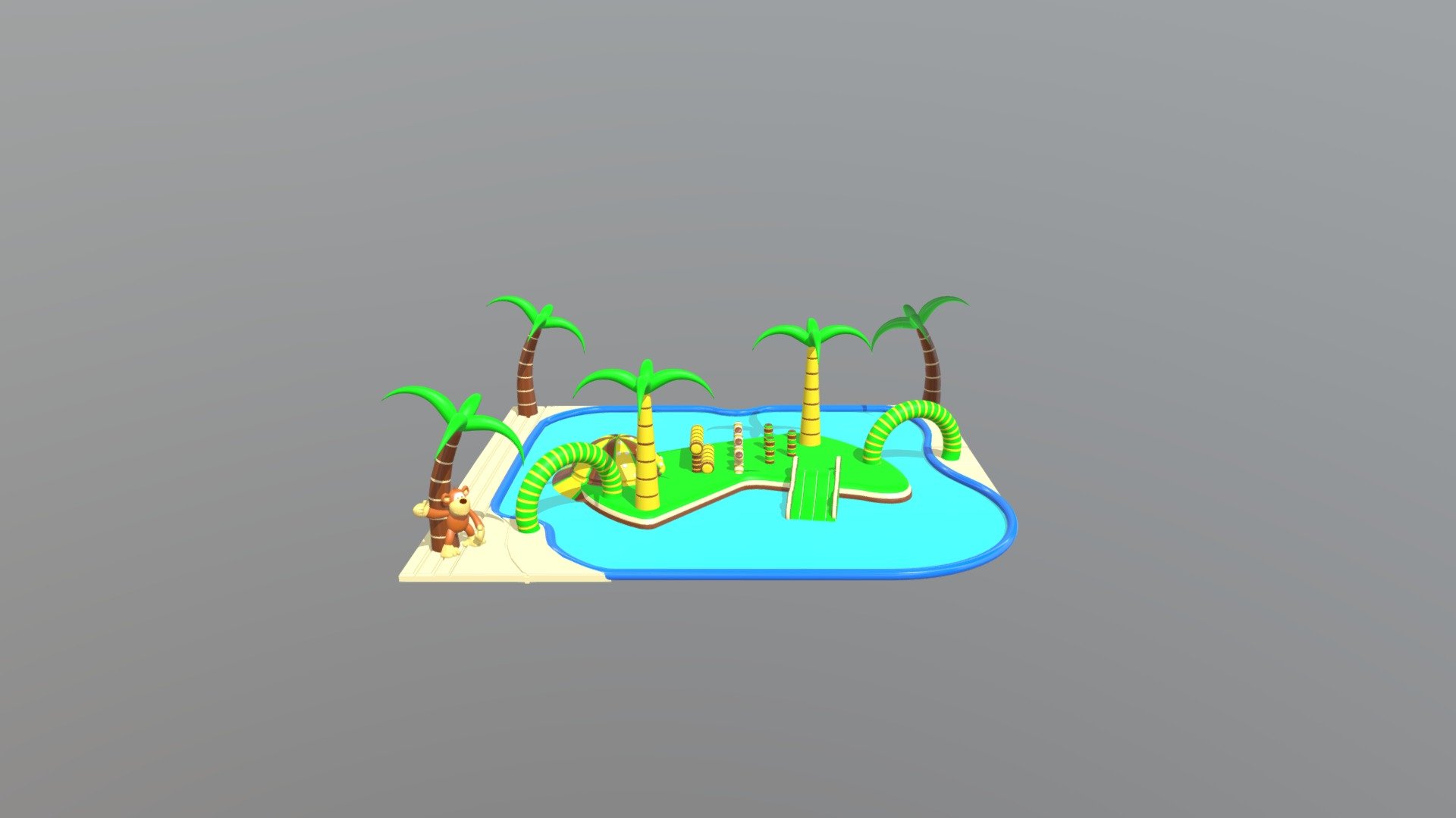 Piscina Tema Selvatico - 3D model by ardales [534f4ce] - Sketchfab
