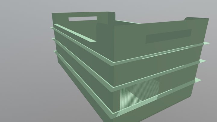 plastic carry box 3D Model
