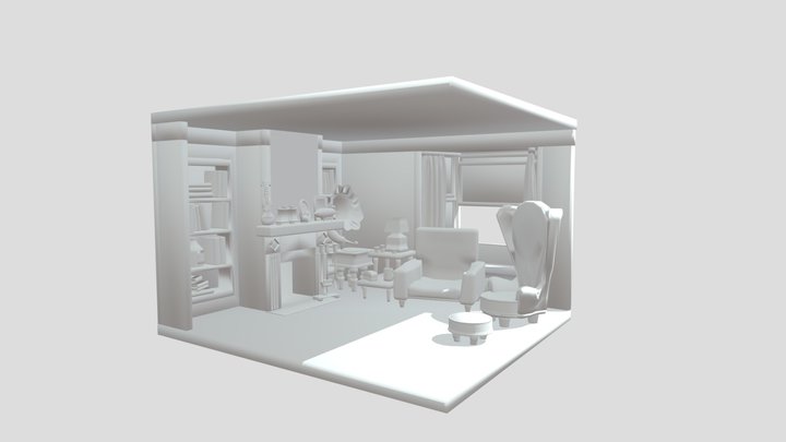 Disney's Up Room - isometric 3D Model