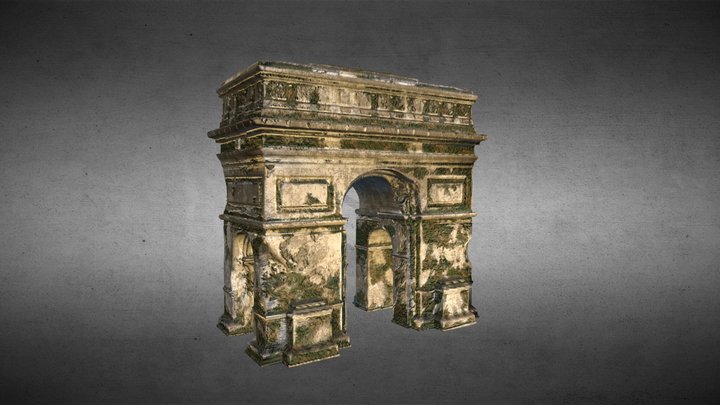 Arc de Triomphe  destroyed 3D Model