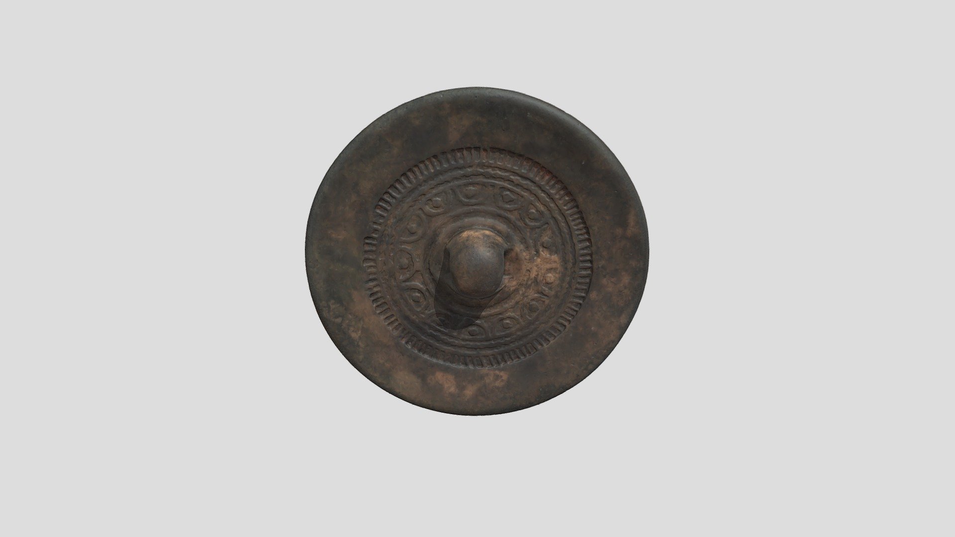 古銅鏡，「南无阿弥陀佛」江戶時代，古銅製 銅鏡 直径18cm 厚さ古4 7mm 古銅 銘文鏡 中国 唐時代 古代鏡
