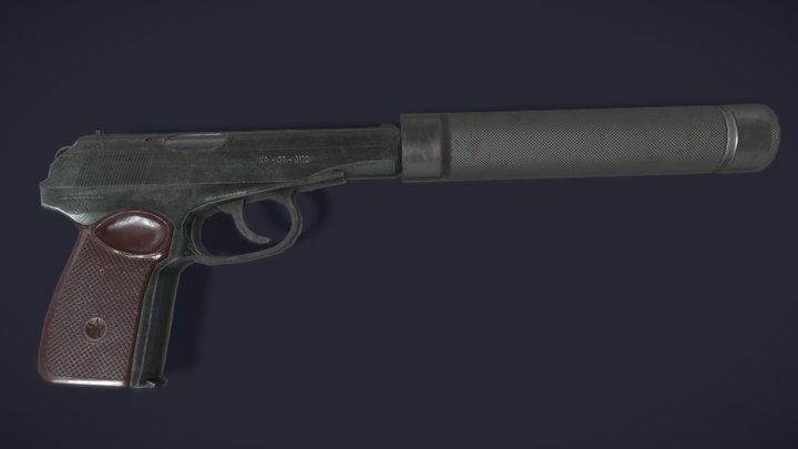 Makarov Handgun 3D Model