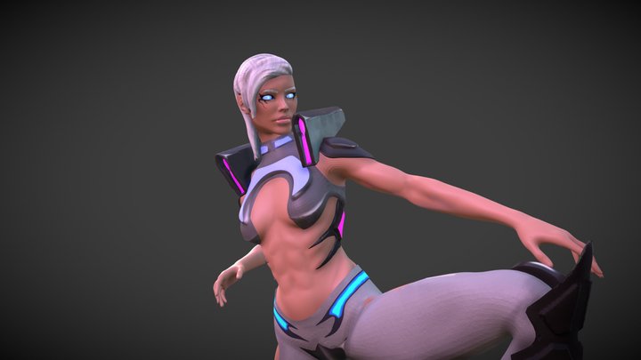 Darkiry Cyberpunk 3D Model