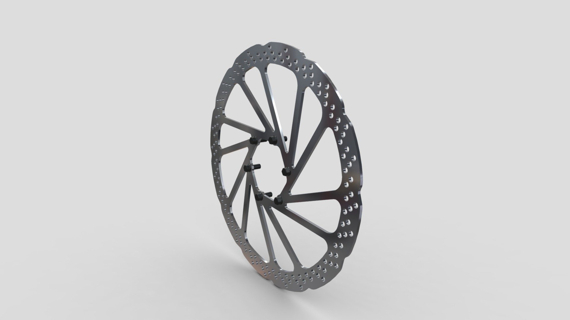 MTB 180mm brake disc Download Free 3D model by LUNATIK_Design