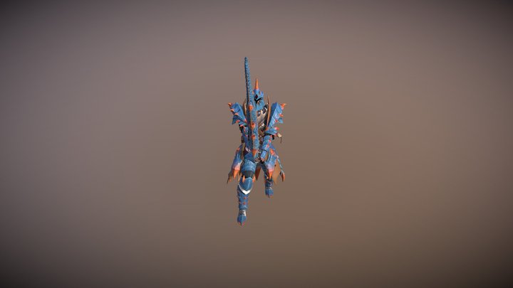Hunter pose 3 - Lagiacru's Armor MH Tri 3D Model