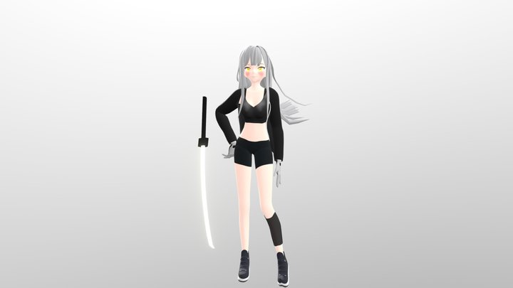 anime girl (cúc) 3D Model