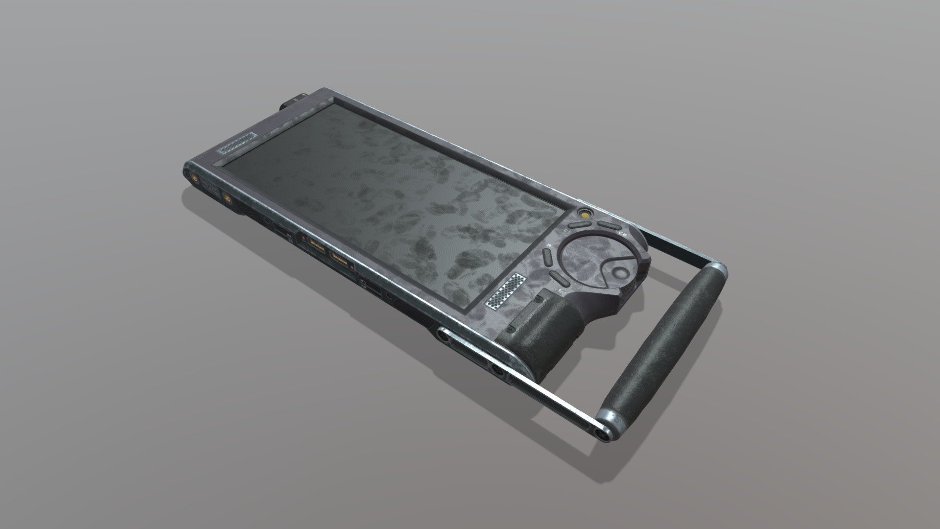 Sci Fi tablet mid poly — Sketchfab embed 3D viewer