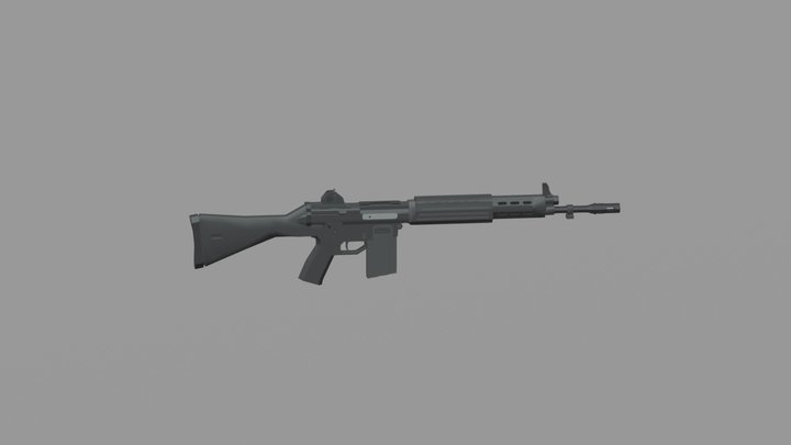 Howa Type 89 - Assault Rifle 3D Model