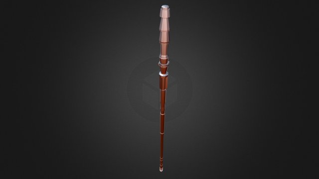 Rey's Staff (The Force Awakens) [low-poly] 3D Model