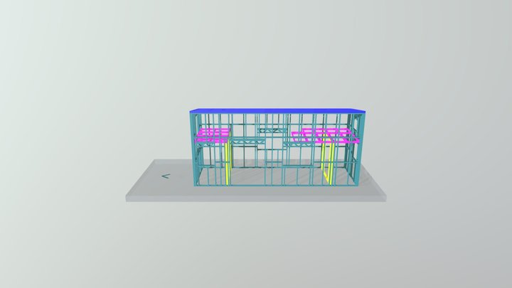 7. 8 X 2 .4 Tiny House 3D Model